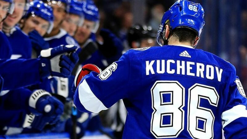 Кучеров стал 10-м россиянином, набравшим 800 очков за карьеру в НХЛ